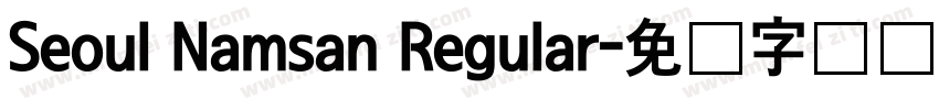 Seoul Namsan Regular字体转换